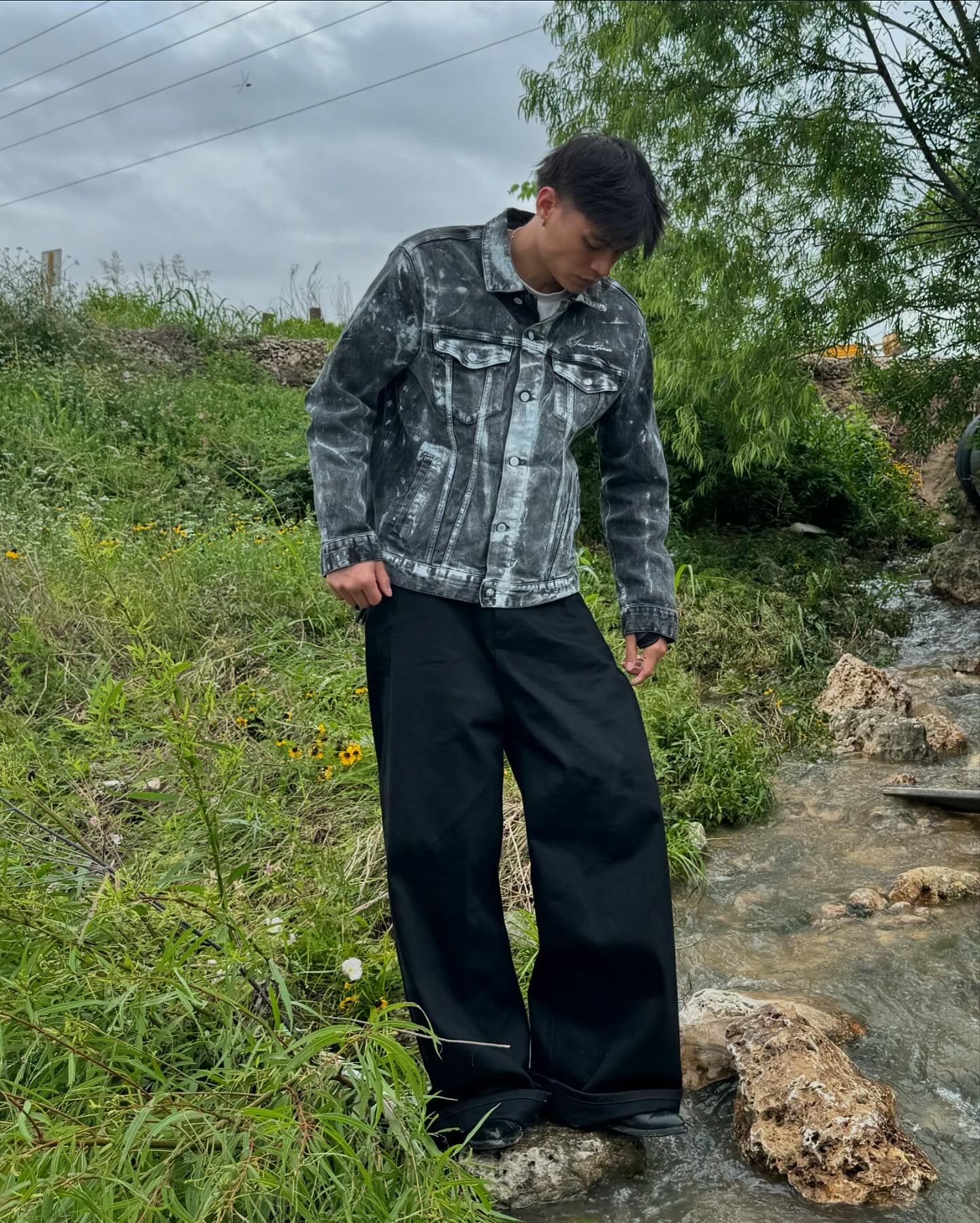 Distressed Denim Jacket