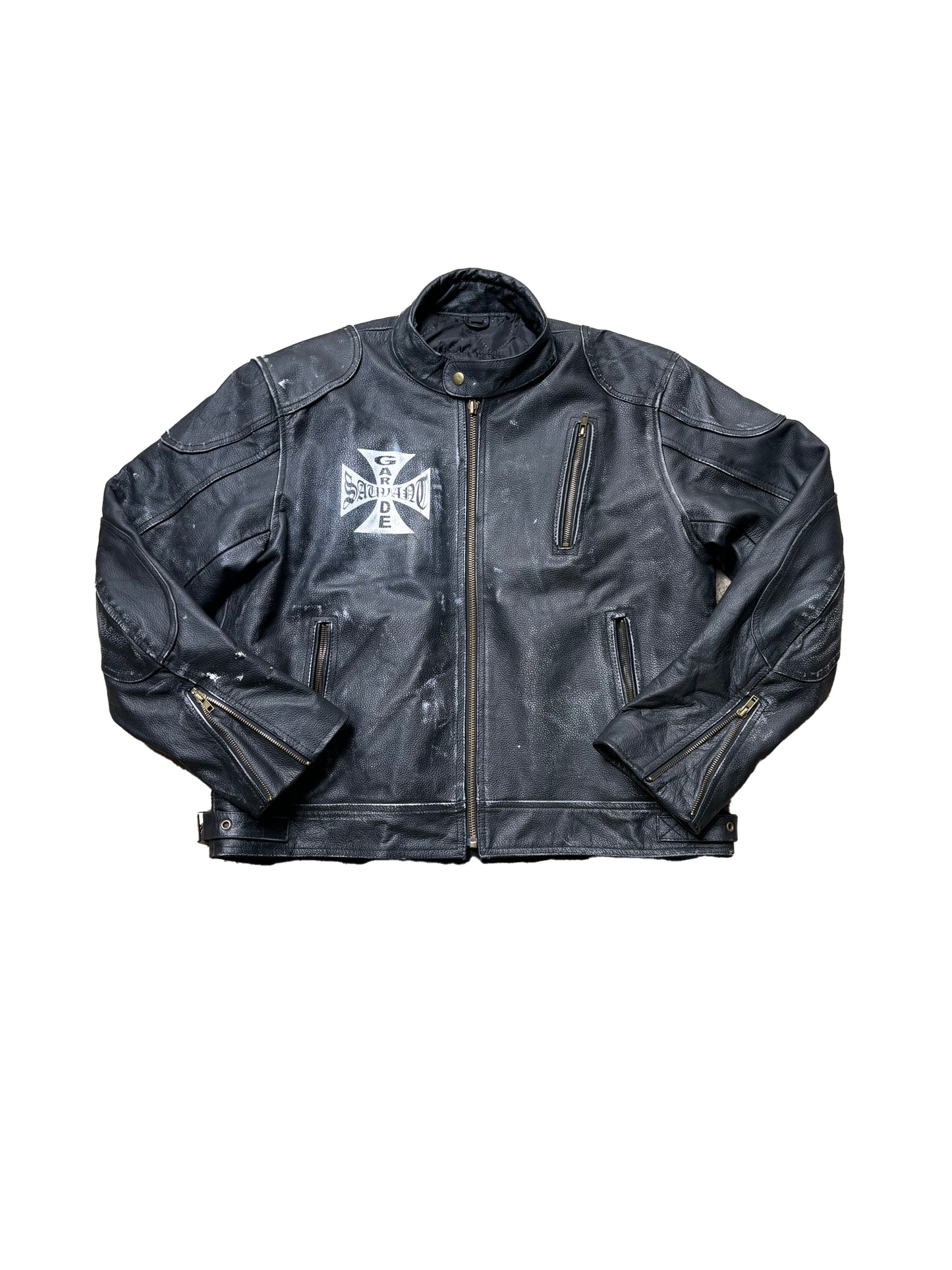 Distressed Leather Jacket