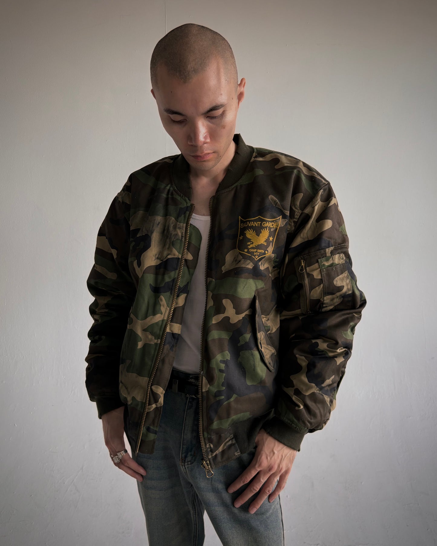 Army Camo Bomber Jacket