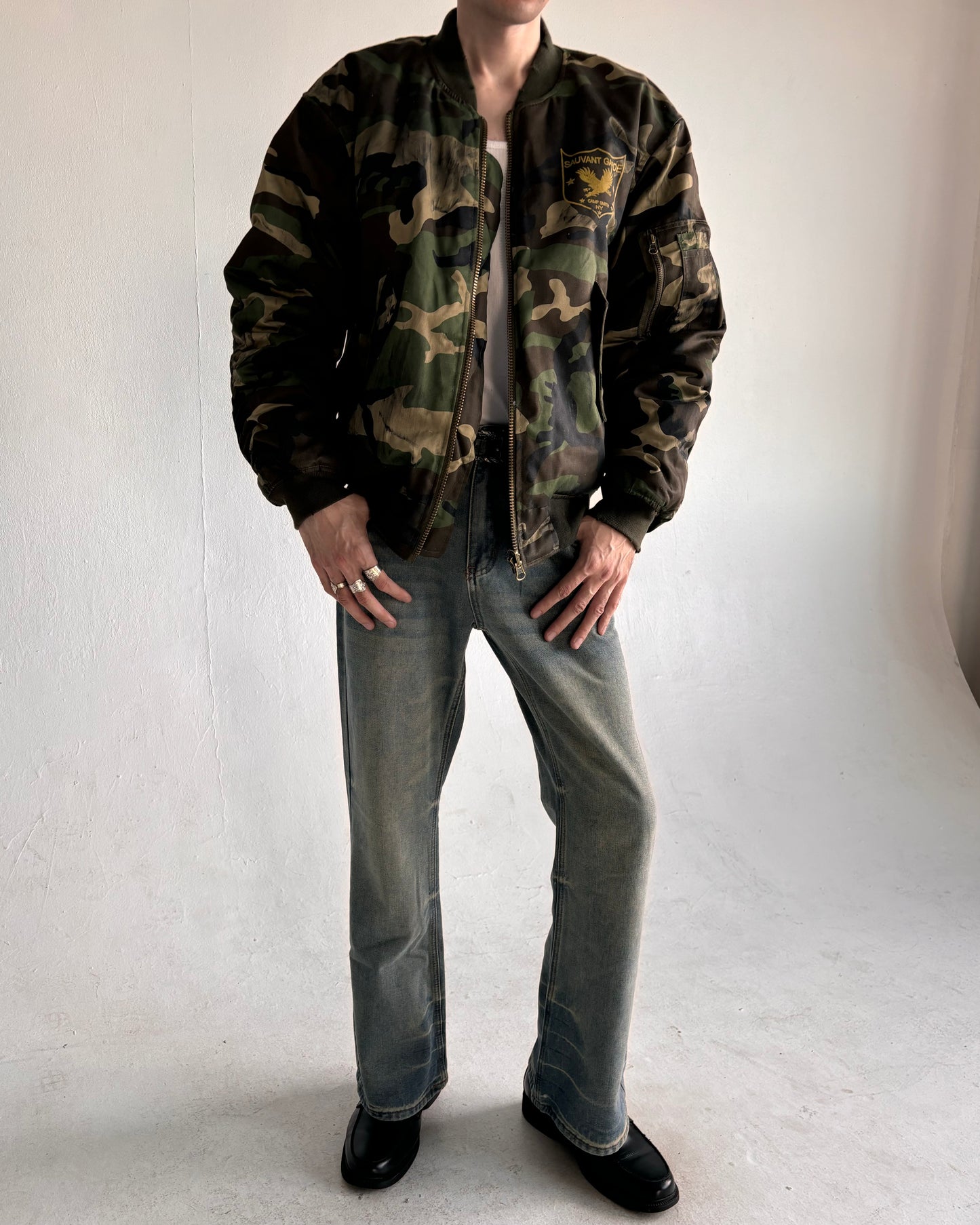Army Camo Bomber Jacket