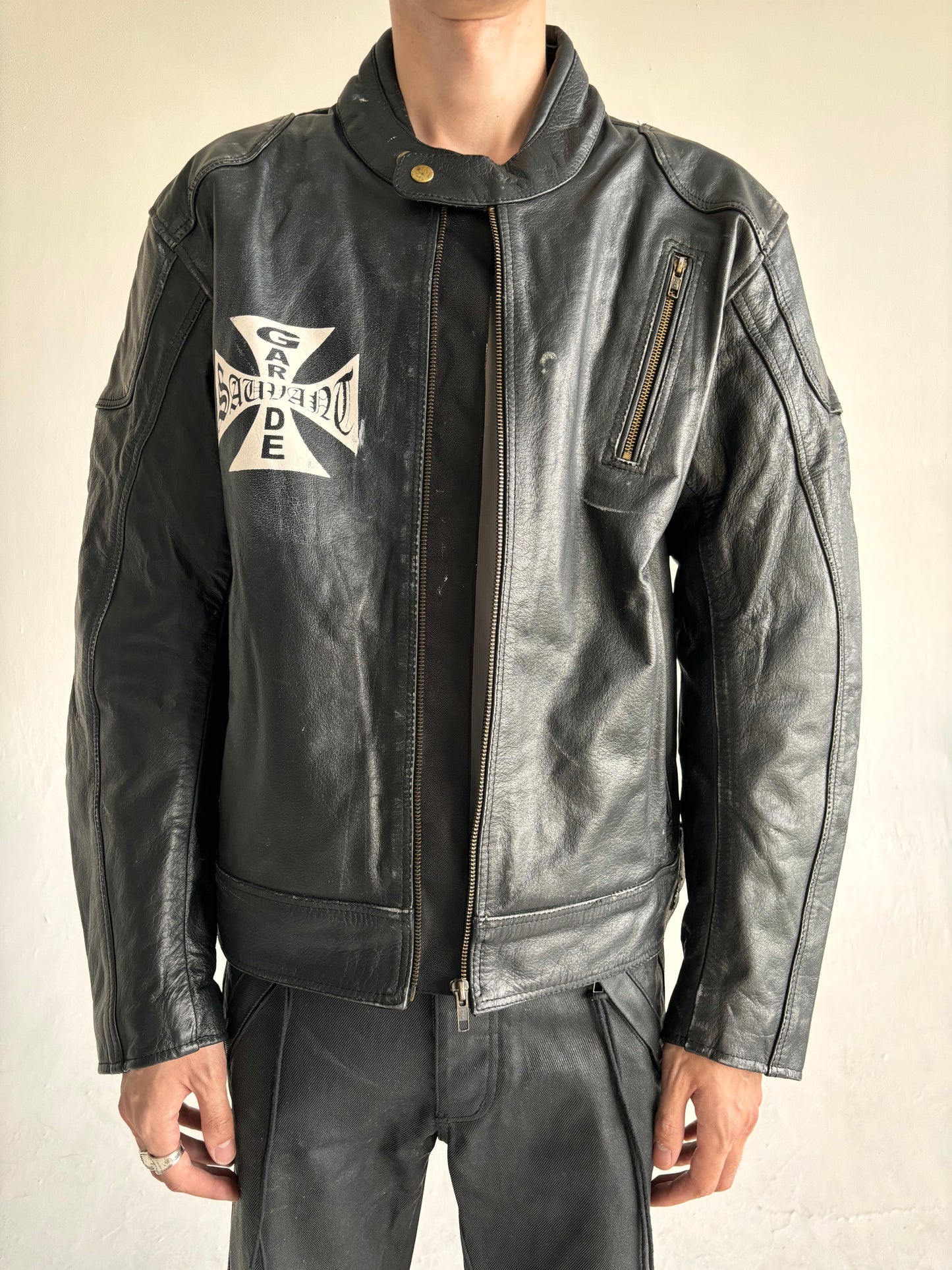 Distressed Leather Jacket