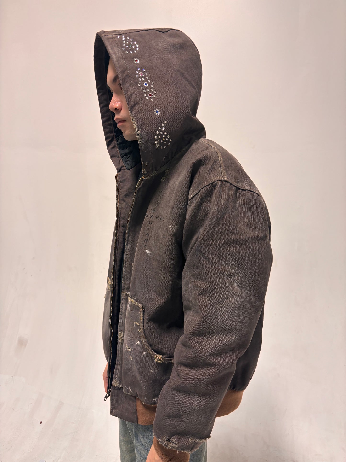 Brown Canvas Bomber