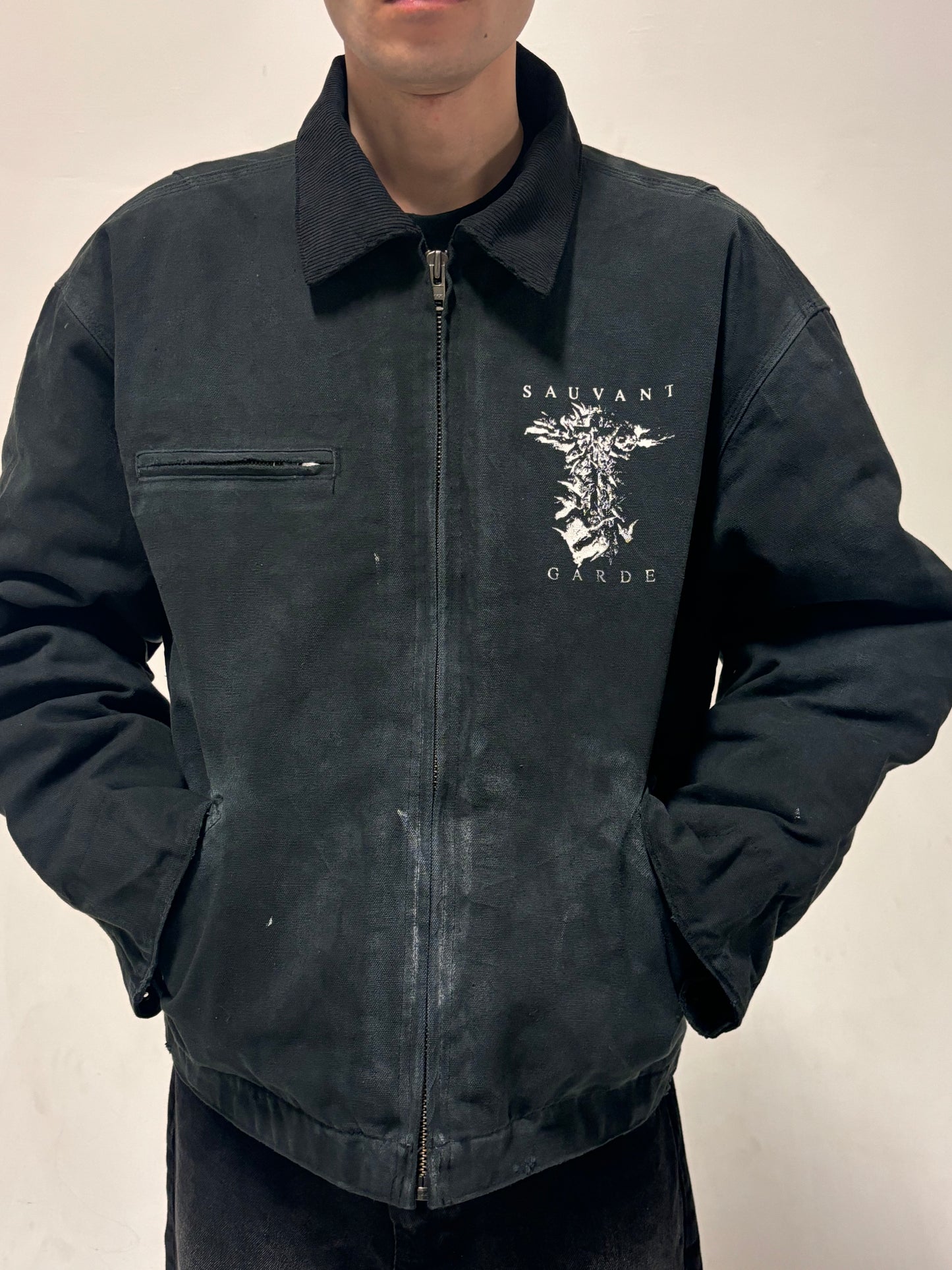Washed Black Carpenter Jacket