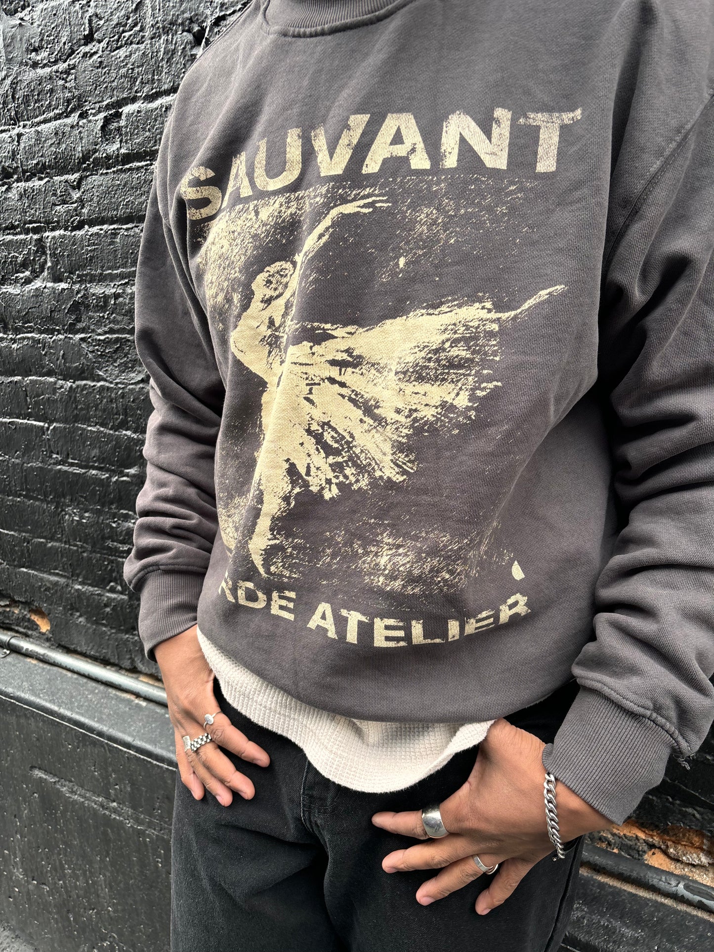 Vintage Grey Ballerina Sweater