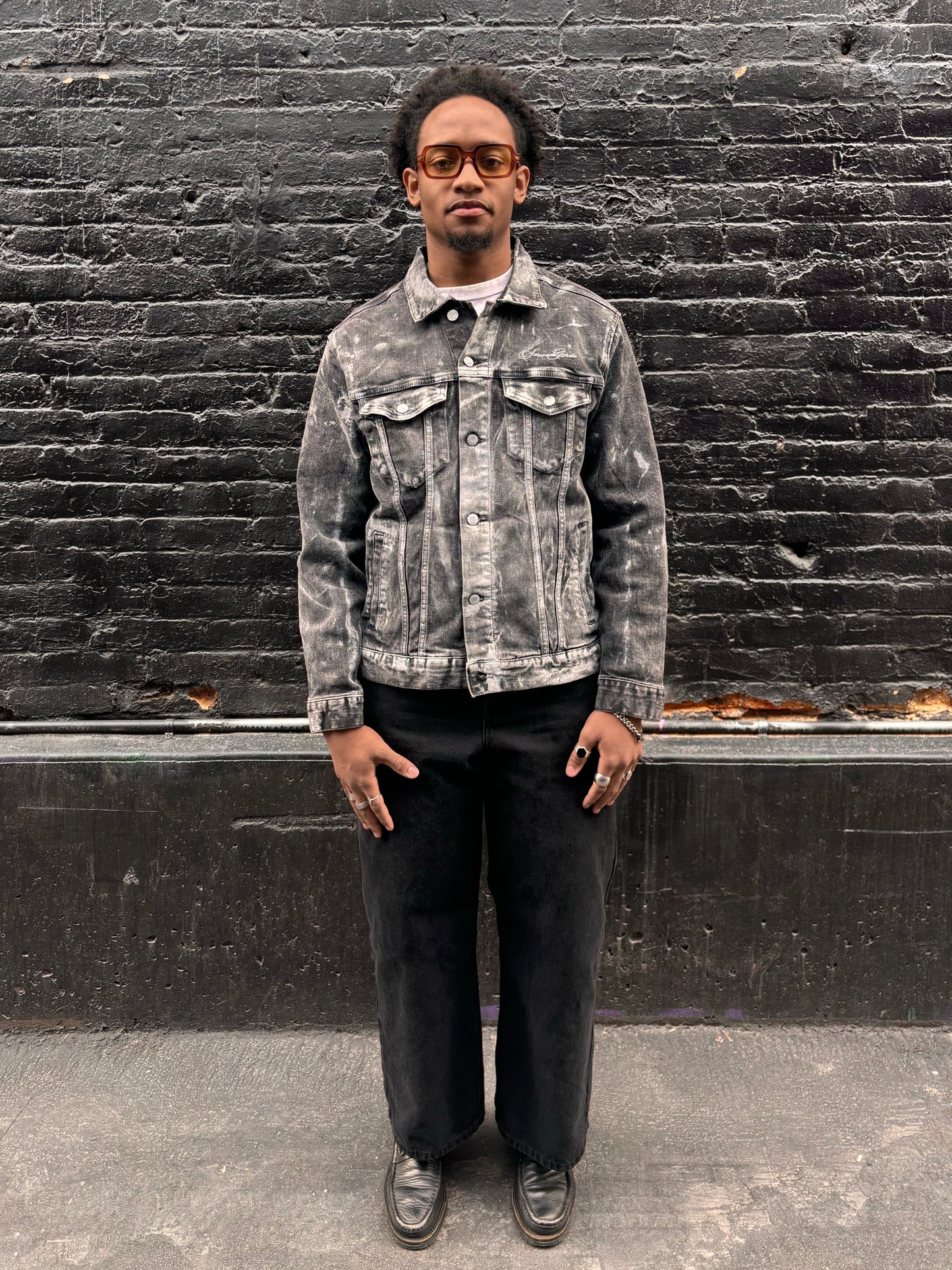 Distressed Denim Jacket