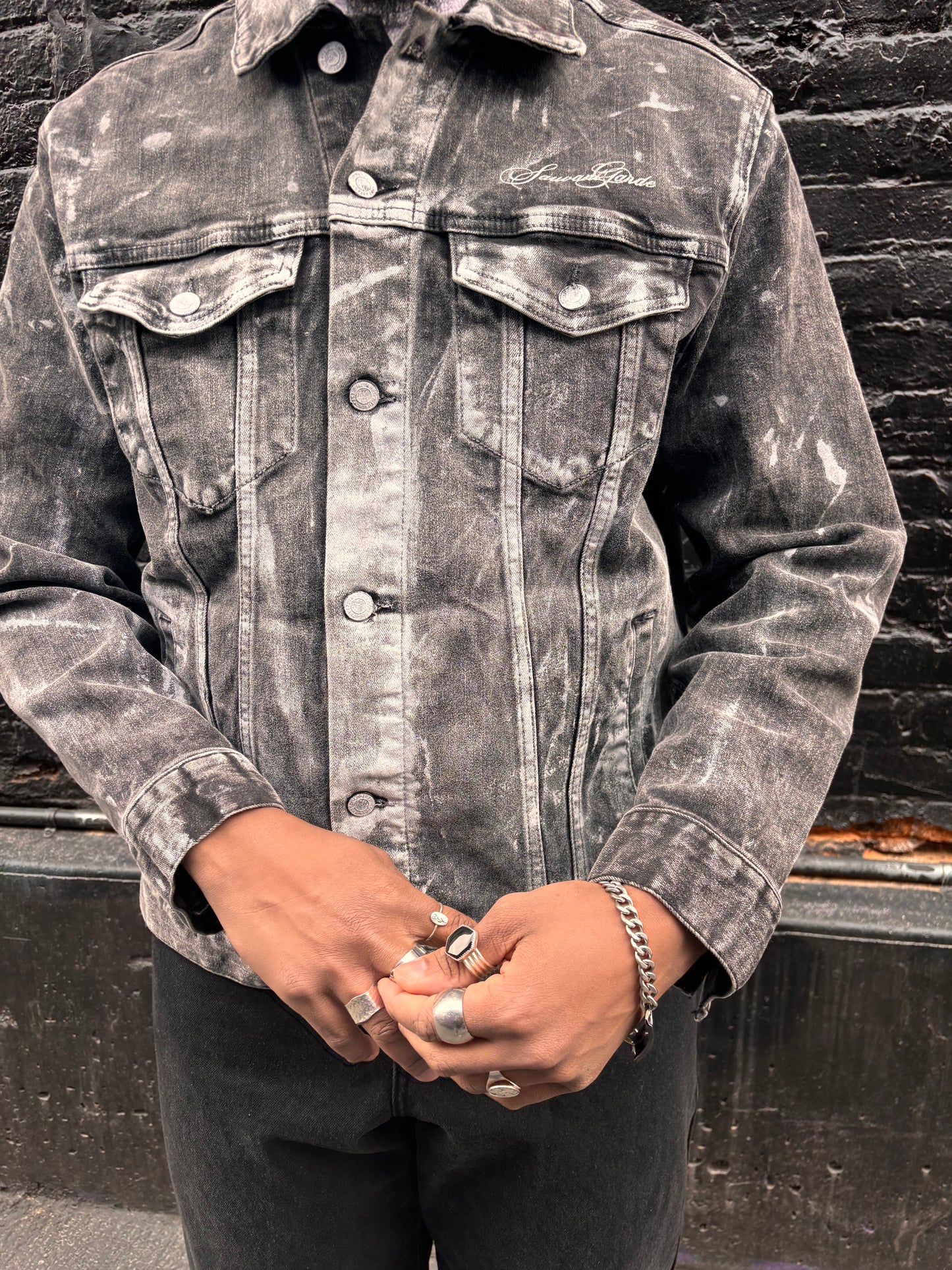 Distressed Denim Jacket