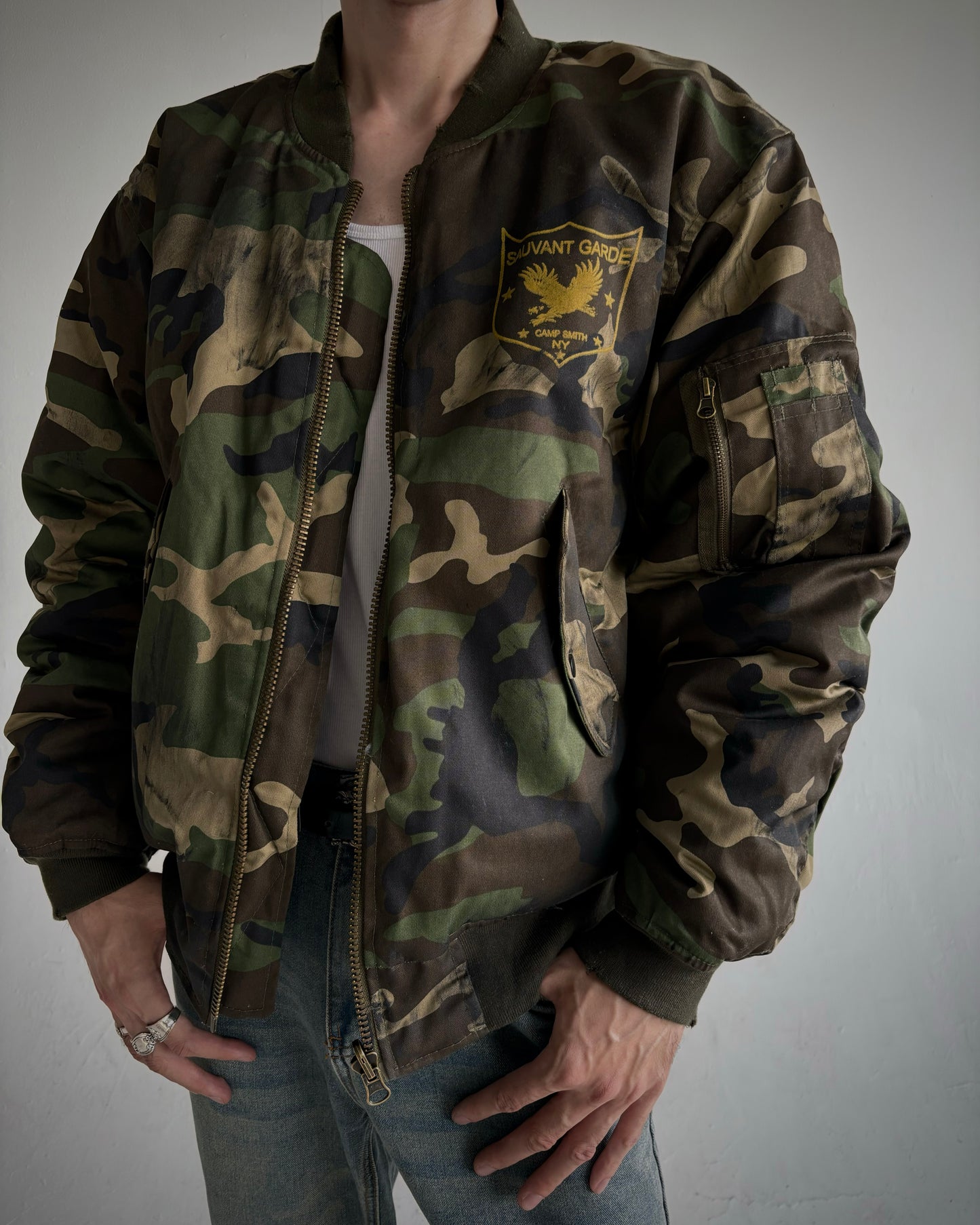 Army Camo Bomber Jacket