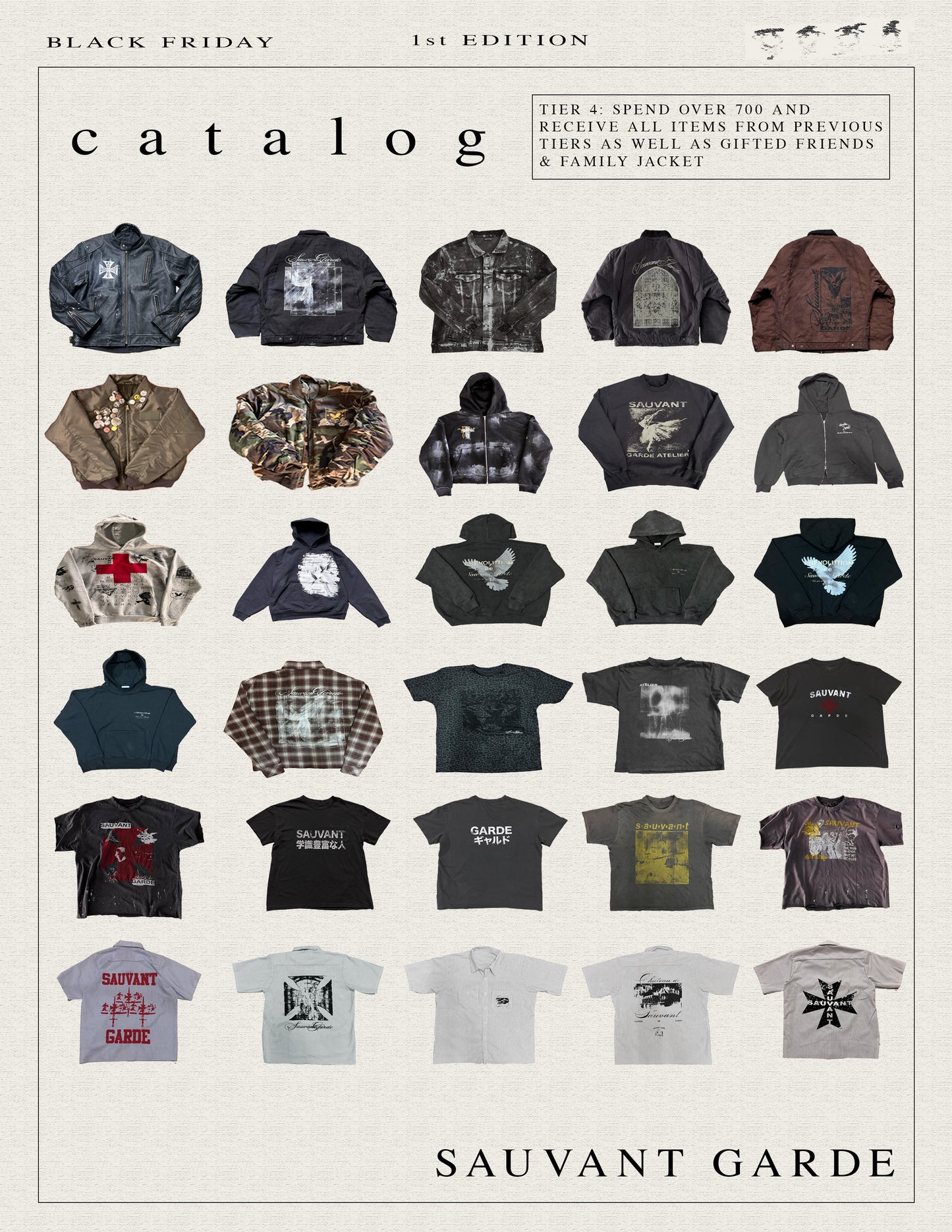 All Tiers Stack and Gifted Friends & Family Jacket (Tier 4: Spend Level $700)