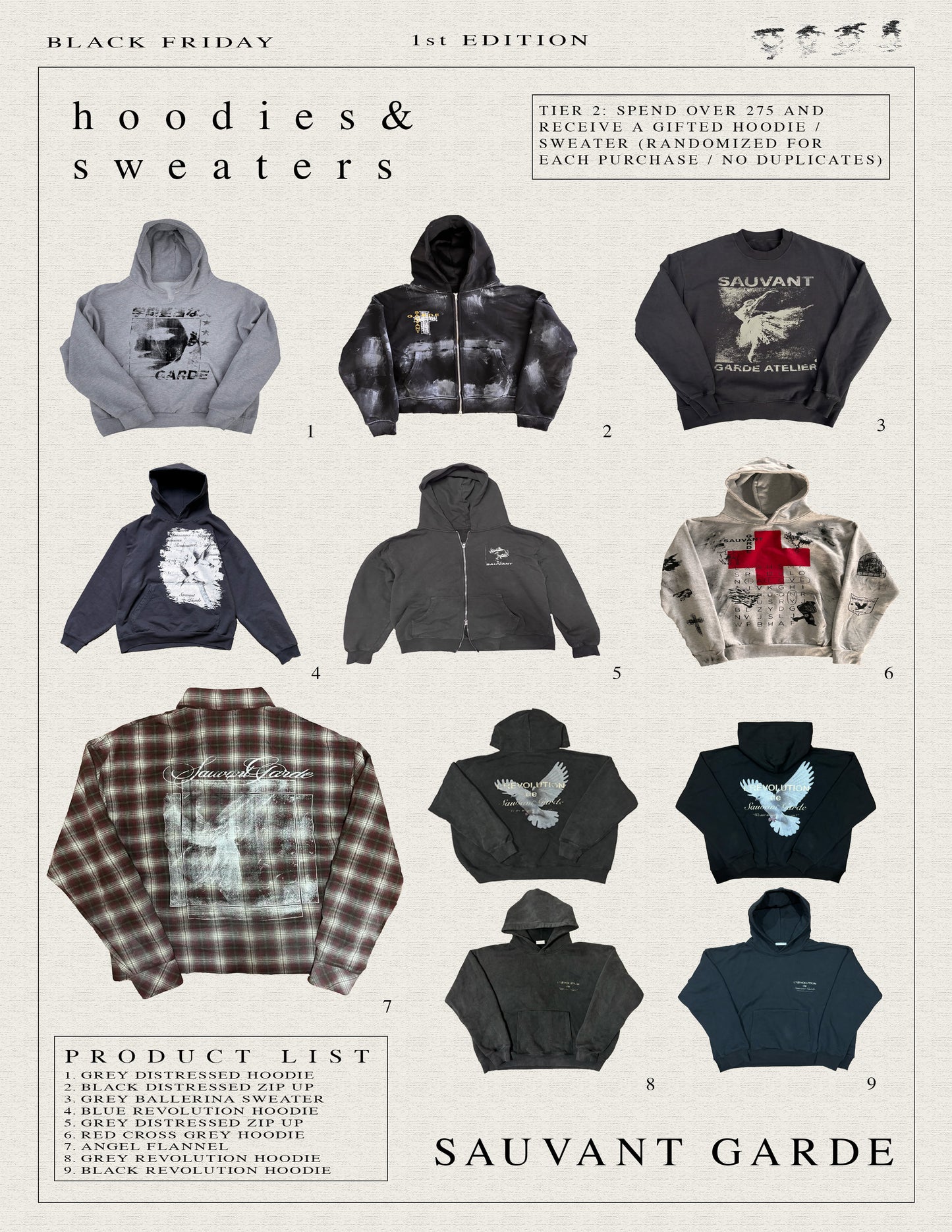 Free Hoodie / Sweater (Tier 2: Spend Level $275)