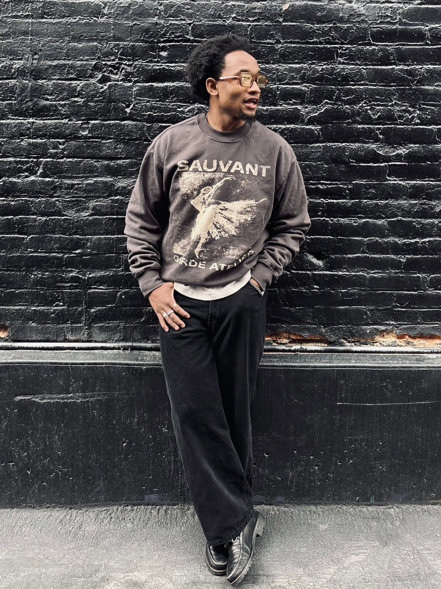 Vintage Grey Ballerina Sweater